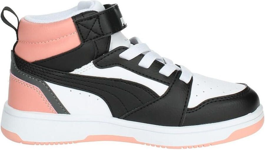 Puma rebound v6 mid sneakers wit roze kinderen - Foto 3