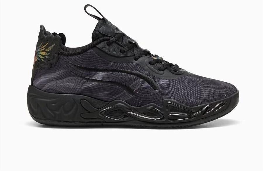 Puma Mb.04 Low Team Sneakers Heren Zwart Mesh Synthetisch