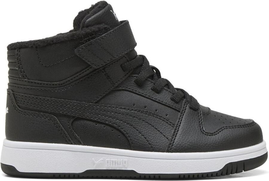 Puma Rebound Slam Mid sneakers zwart Imitatieleer Effen