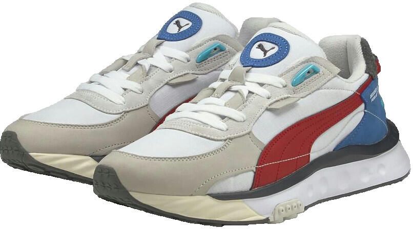 Puma Wild Rider Layers White Urban Red Schoenmaat 42 1 2 Sneakers 380697 01 - Foto 4