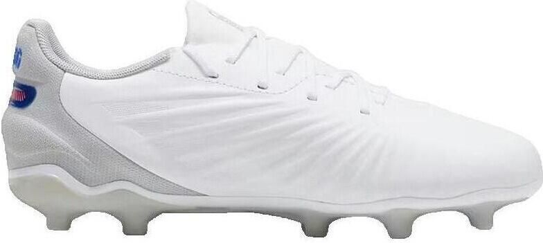 Puma Kin Match voetbalschoenen wit kobaltblauw lichtgrijs Imitatieleer 36 - Foto 4