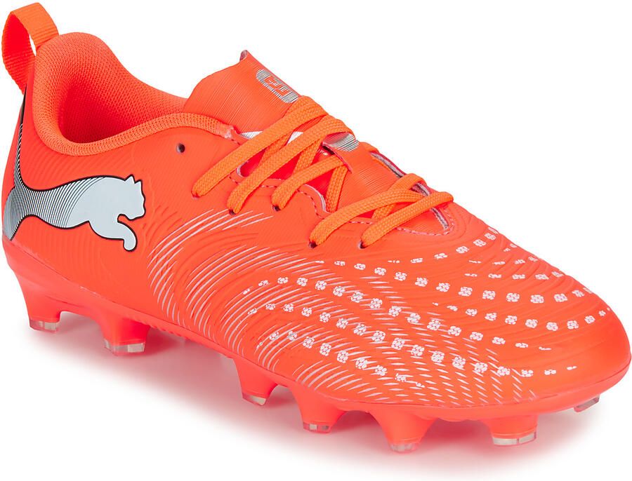 PUMA FUTURE 9 PLAY FG AG Jr Unisex Sportschoenen Glowing Red- White- Black- Silver - Foto 4