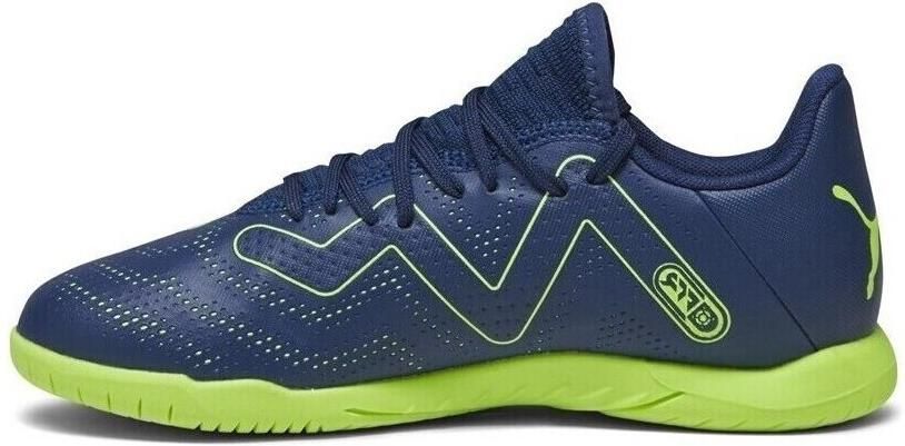 PUMA Future Play Zaalvoetbalschoenen (IN) Kids Donkerblauw Felgroen - Foto 2
