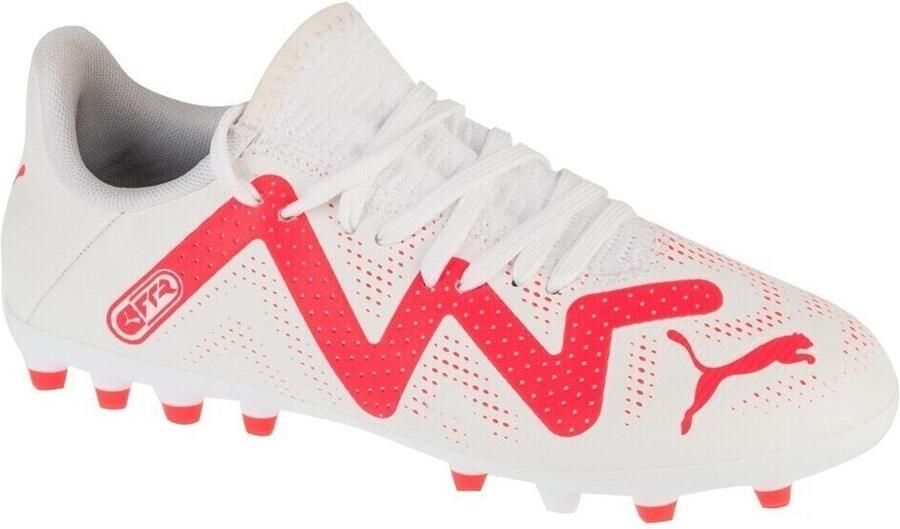 Puma future play voetbalschoenen wit rood kinderen - Foto 4