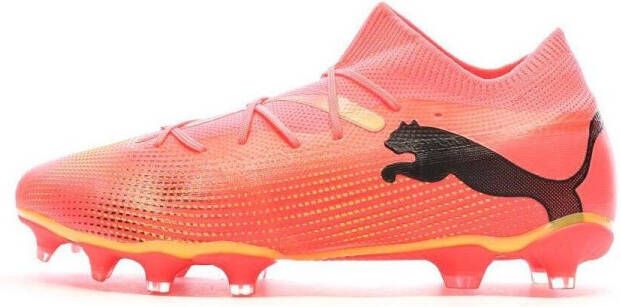 PUMA Future 7 Match Gras Kunstgras Voetbalschoenen (MG) Roze Zwart Oranje - Foto 6