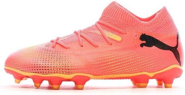 Puma Future 7 Match FG AG Junior voetbalschoenen roze zwart oranje Jongens Meisjes Imitatieleer 36 - Foto 6