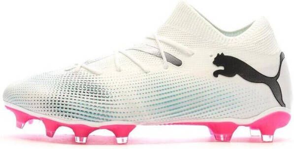 PUMA FUTURE 7 MATCH FG AG Heren Sportschoenen White- Black-Poison Pink - Foto 6