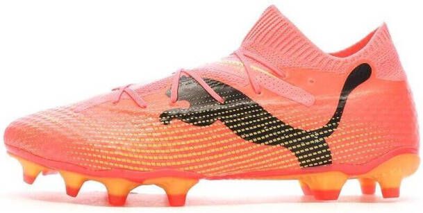 PUMA Future 7 Pro Gras Kunstgras Voetbalschoenen (MG) Roze Zwart Oranje - Foto 3