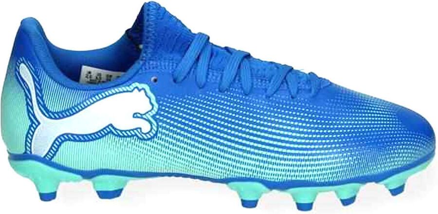 PUMA FUTURE 7 PLAY FG AG Unisex Sportschoenen Hyperlink Blue-Mint- White - Foto 7