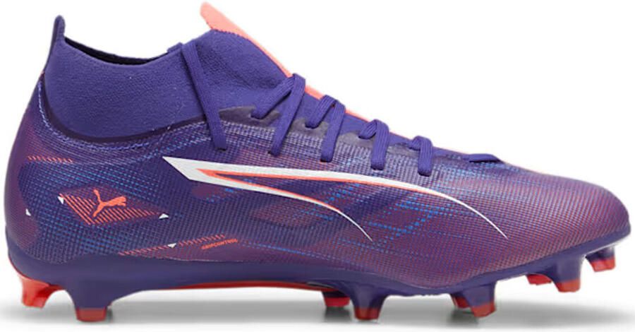 PUMA Ultra 5 Match+ FG AG Voetbalschoenen Lapis Lazuli White Sunset Glow - Foto 4