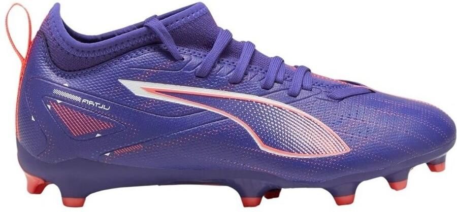 Puma Ultra 5 Match Jr. voetbalschoenen kobaltblauw wit koraalrood Imitatieleer 36 - Foto 5