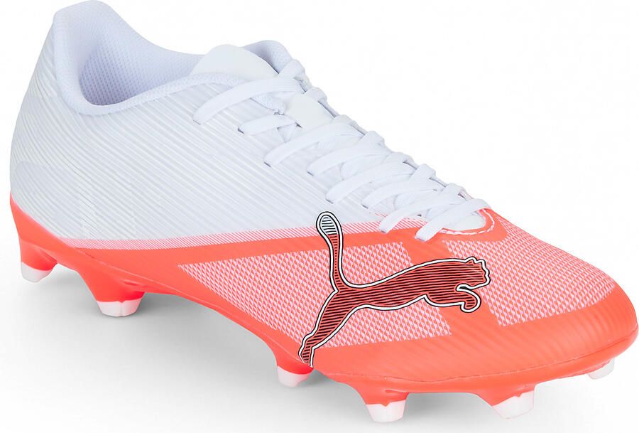 PUMA Ultra 7 Play MG unisex voetbalschoenen wit rood Uitneembare zool - Foto 5