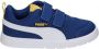 Puma Courtflex V3 sneakers kobaltblauw wit geel - Thumbnail 2