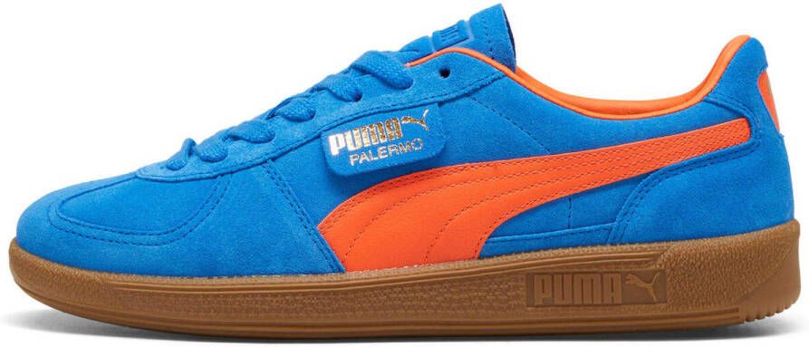 Puma Palermo | blauwe suède sneakers Blauw Suede Lage sneakers Unisex