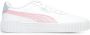 PUMA Carina 3.0 Blurry Dreams Jr Sneakers White-Rose Mauve-Cool Weather - Thumbnail 3