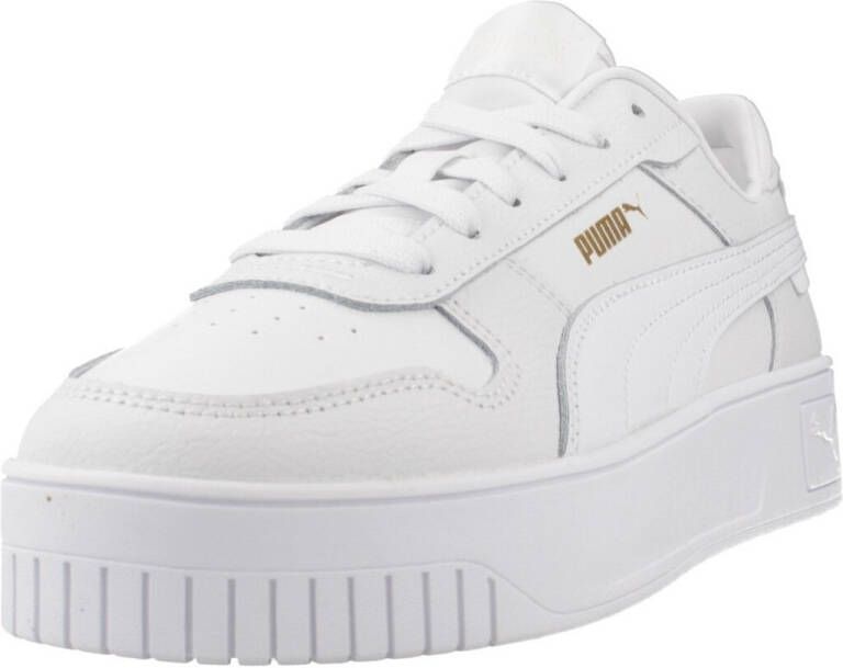 Puma Carina Street leren sneakers wit goud Meisjes Leer Meerkleurig 35.5 - Foto 13