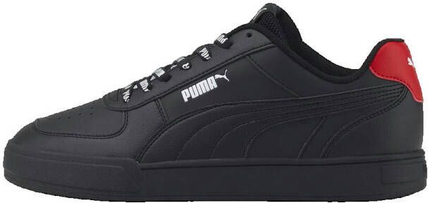 Puma caven logomania sneakers zwart rood heren