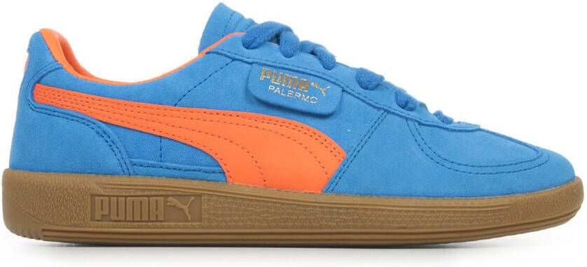Puma Palermo | blauwe suède sneakers Blauw Suede Lage sneakers Unisex