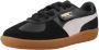 PUMA Palermo Jr Sneakers Leren Sneaker Kids Zwart - Thumbnail 3