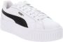 PUMA Karmen II L Dames Sneakers White- Black- Silver - Thumbnail 3