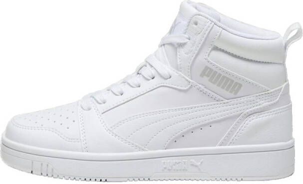 PUMA Rebound V6 Mid Jr Unisex Sneakers White-Cool Light Gray - Foto 4