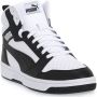 Puma Rebound V6 Mid Jr White Black shadow Gray (gs) Fashion sneakers Schoenen weiß maat: 37.5 beschikbare maaten:37.5 38.5 39 - Thumbnail 5