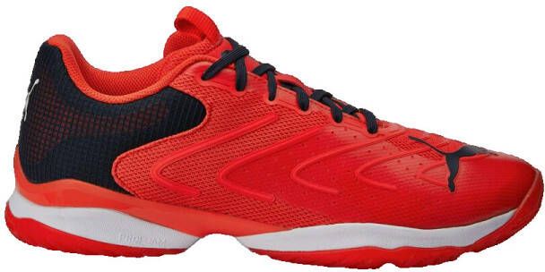 PUMA Solar Attack Senior Sportschoenen Padel Smashcourt rood