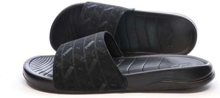 Puma Popcat20 Embedded Logo Heren Slippers en Sandalen Zwart Maat: 44.5 Plastic Foot Locker