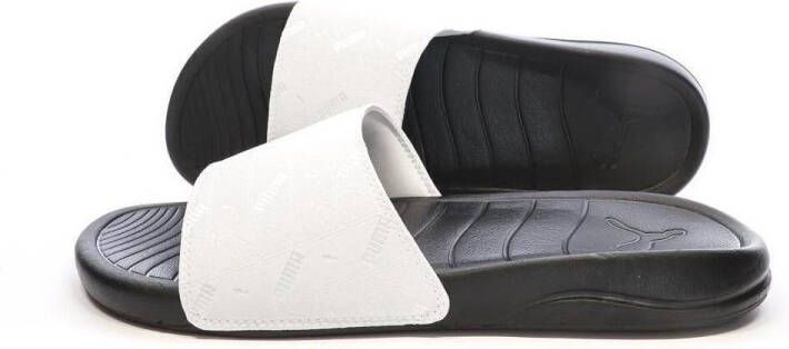 Puma Popcat20 Embedded Logo Heren Slippers en Sandalen Zwart Maat: 40.5 Plastic Foot Locker