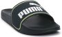Puma Leadcat 2.0 badslippers zwart wit geel - Thumbnail 2