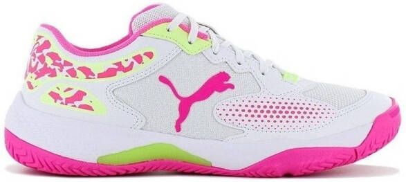 PUMA Solarcourt RCT Unisex Sportschoenen Wit Roze Geel - Foto 4