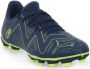 PUMA Future Play Gras Kunstgras Voetbalschoenen (MG) Donkerblauw Felgroen - Thumbnail 4