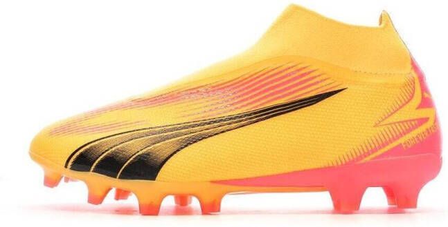 PUMA Ultra Match+ Veterloze Gras Kunstgras Voetbalschoenen (MG) Oranje Zwart Roze
