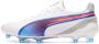 PUMA King Ultimate Gras Kunstgras Voetbalschoenen (MG) Wit Blauw Lichtroze - Thumbnail 2