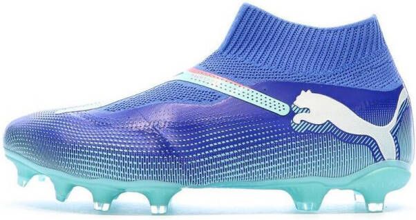 PUMA Fußballschuhe Mid Future 7 Match+ LL FG AG 107928 Bluemazing- White-Electric Peppermint
