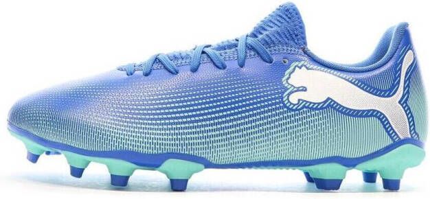 PUMA FUTURE 7 PLAY FG AG Unisex Sportschoenen Hyperlink Blue-Mint- White