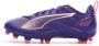 Puma Ultra 5 Play Jr. voetbalschoenen kobaltblauw wit koraalrood Imitatieleer 33 - Thumbnail 4