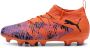 Puma Future 8 Match Creativity FG AG junior voetbalschoenen oranje zwart paars - Thumbnail 3