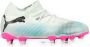 Puma Future 7 Match FG AG Junior voetbalschoenen wit zwart fuchsia Imitatieleer 32 - Thumbnail 5