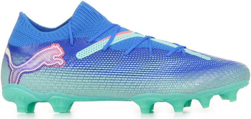 PUMA Future 7 Pro Gras Kunstgras Voetbalschoenen (MG) Blauw Turquoise Wit - Foto 5