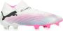 PUMA Future 7 Ultimate Gras Kunstgras Voetbalschoenen (MG) Wit Roze Zwart - Thumbnail 4