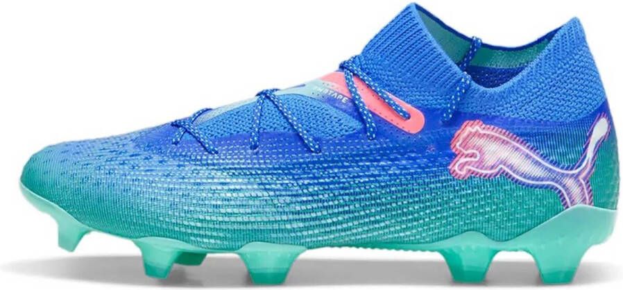 PUMA Future 7 Ultimate Gras Kunstgras Voetbalschoenen (MG) Blauw Turquoise Wit - Foto 3