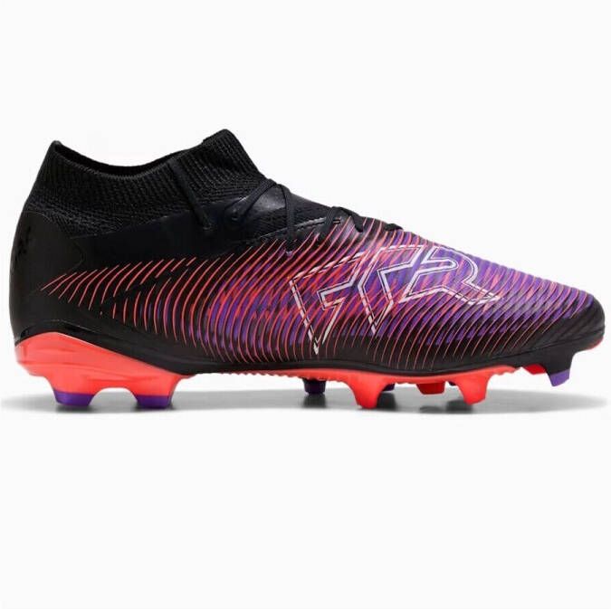 PUMA Future 8 Pro FG AG Voetbalschoenen Black White Glowing Red - Foto 3