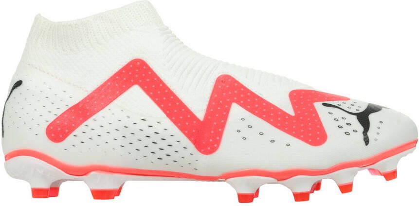 PUMA Future Match+ Veterloze Gras Kunstgras Voetbalschoenen (MG) Wit Rood Zwart - Foto 3