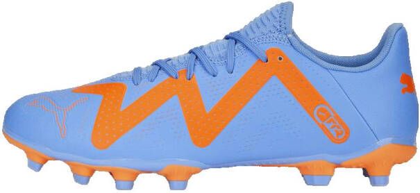 PUMA Future Play Gras Kunstgras Voetbalschoenen (MG) Blauw Oranje Wit