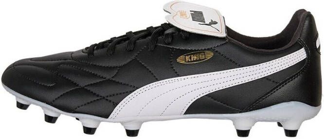 PUMA King Top Gras Kunstgras Voetbalschoenen (MG) Zwart Wit Goud - Foto 6