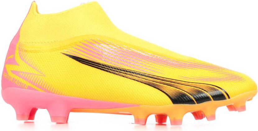 PUMA Ultra Match+ Veterloze Gras Kunstgras Voetbalschoenen (MG) Oranje Zwart Roze