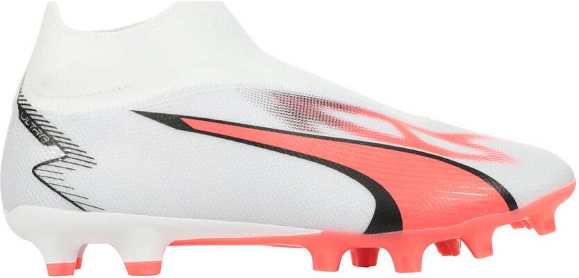 Puma ultra match laceless voetbalschoenen wit rood heren