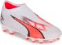 Puma Ultra Match FG AG Jr. voetbalschoenen wit rood zwart Imitatieleer 35 - Thumbnail 3