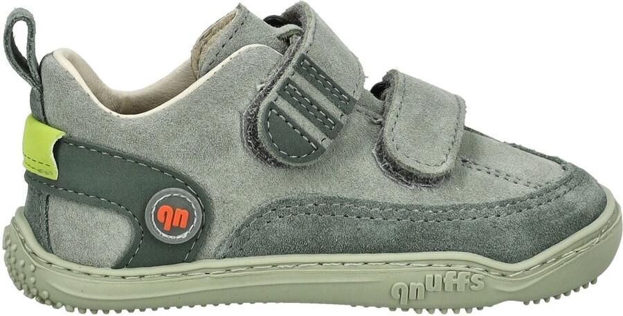 Qnuffs Kid's Ahorn Leather Barefootschoenen river salbei